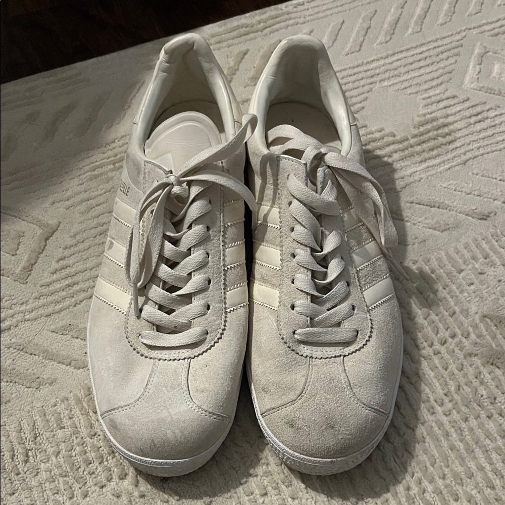 Adidas Gazelles Off-White Suede Sneakers